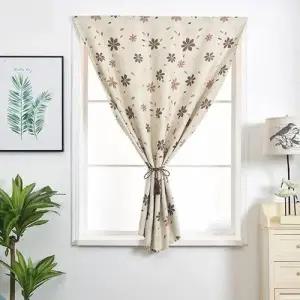 플라워 부착식 창문 장식용 암막 커튼 WFLNFZ6