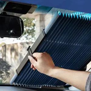 [골드스마일]흡착 자동차 앞유리 햇빛가리개 블라인드 80X140cm