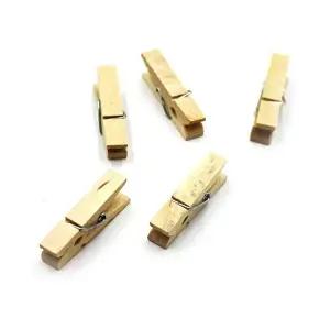 고품질 미니 나무집게 5개입 나무집게 폴라로이드집게 엽서집게 자취집게 미니집게 WFIV2ZH