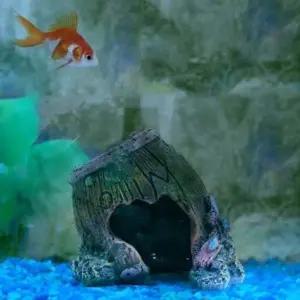 [콩심팥심]수족관 장식용 자연 나무 통 어항 장식품 수조 인테리어 소품