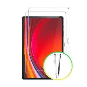 [셀러에이드]bns 갤럭시탭A8 10.5 강화유리 2매 세트+크리스탈 터치펜