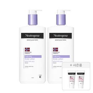 뉴트로지나 릴랙싱 바디 로션 450ml, 2개 + 증정(인텐스 리페어 시카 에멀젼 15ml, 2개)