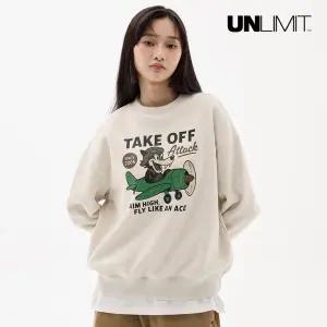 [택가 69,000원] 언리미트 Take Off Crewneck (U25DTTS117) 남녀공용