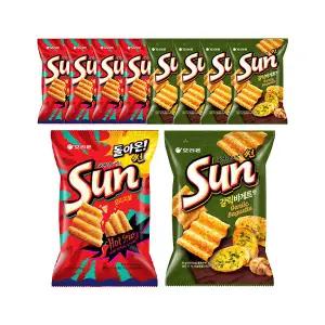 오리온 썬 핫스파이시맛 80g, 5개 + 썬 갈릭바게트 M, 5개