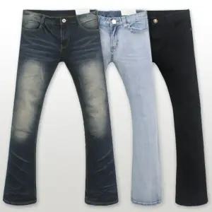 스판 부츠컷 남자 청바지 면바지 블랙진 그레이진 슬랙스 - DENIMS