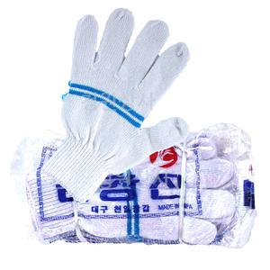 천일기사장갑 10개/면/속/국산/두줄/작업용/택시/정품기사장갑/목장갑/청원상사