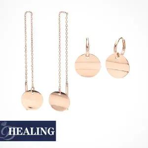 [도로시] 14k 엣지 써클 플로우 귀걸이_Atype롱스타일