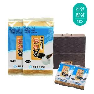 현대수산맛김 보령 대천김 재래 식탁김 12봉 /도시락김/조미김/재래김