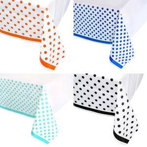 일회용 테이블보 방수 라인도트 테이블보 파티.행사용품