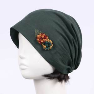 ACCE7 여성 비니 봄 여름 모자 니트 중년 항암 편한 두건 엄마 여자 패션 수면용 면비니