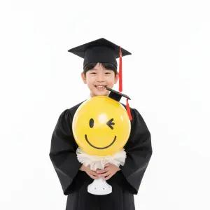 레터링 미니버블 스마일풍선 졸업 선물 스틱 타입 답례용