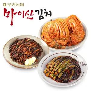 [마이산김치][한국농협김치] 전북 대표김치 마이산김치 3종1호(포기김치3kg+고들빼기1kg+갓김치1kg)