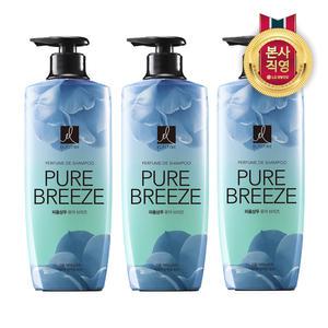 엘라스틴 퍼퓸 퓨어브리즈 샴푸 600ml 3개