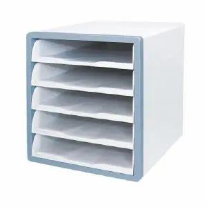 Q 카파맥스 오픈형 서류함 5단 민트 299x359x336mm