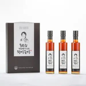 [저온 압착 통깨][300ml 3개]전통명장 최순희 참기름 3개입
