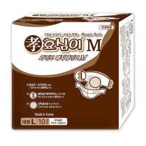 효심이 기저귀 성인용 매직벨트형 겉기저귀 100매