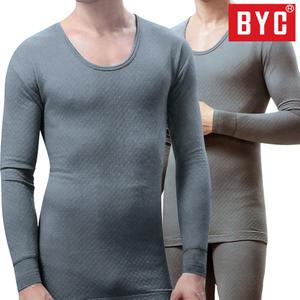 BYC 남성 상하세트 내복 에어메리 성인 베이직 라운드 9부 겨울 보온 성인 내의