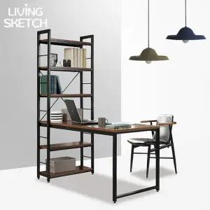 루트 1600 h형 철제 책상[착불]묵직듬직한 컴퓨터용 학생 책장 책상