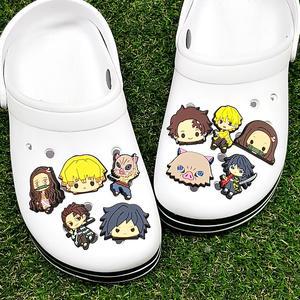 무료배송 10종)귀멸의칼날 슬리퍼 장식세트 신발장식/캐릭터 실내화 신발 장식/슬리퍼악세사리