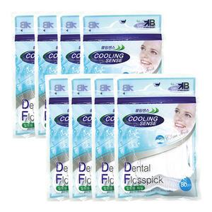 쿨링센스 일회용 치실(80P) 8개