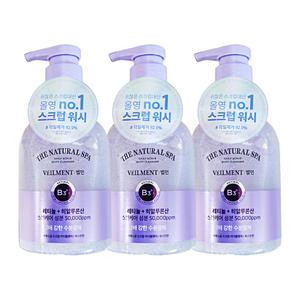 엘지 온더바디 바디클랜저 벨먼 내추럴 스파 스크럽 자스민 사해소금 400ml 3개