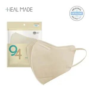 힐메이드 KF94 2D 황사방역용 마스크 중형 아이보리 100매