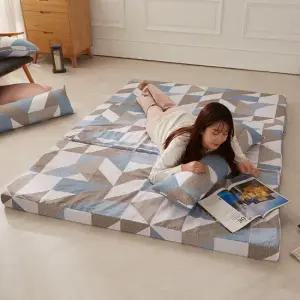 바닥 3단 접이식 매트리스 토퍼 자취 접는 수면매트 침대 8cm SS