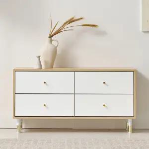 키니 4서랍 거실장 1000 tv선반 티비다이 모던 화이트 장식장