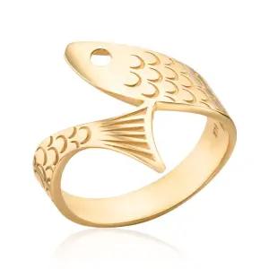 14K 골드 피쉬 행운 물고기 잉어반지 NPR26749