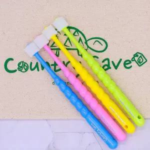 [컨트리세이브] 친환경 360도 칫솔 키즈1단계 (19개월~4세) 칫솔4p