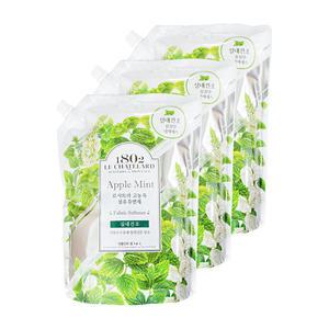 애경 르샤트라 실내건조 고농축 섬유유연제 애플민트향 1.6L 3개