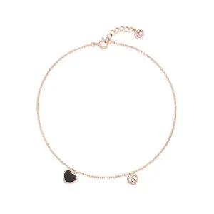 [도로시] 14k 컬러링 레이스 하트 발찌(천연석)