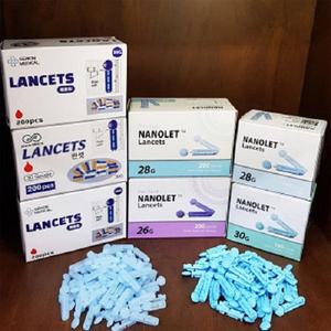 약국 무통 사혈침 란셋 채혈기 채혈침 일회용 니들 손따는 침 사혈기세트