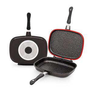 퀸센스 디오 인덕션 후라이팬 고구마 생선구이 양면 그릴팬 프라이팬