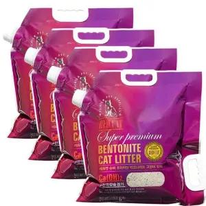 [하프클럽/레드캣]먼지없는 고양이 모래 레드캣 슈퍼프리미엄 벤토나이트 4개구성 (총24kg)