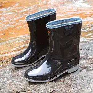 [오노마] ONM 여성장화 비오는날 계곡 패션 미들 레인부츠 코디 (S8648061)