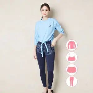 [베이직엘르] 여성인 나그랑 래쉬가드 워터레깅스 4종세트 BEL V214B_P326254848