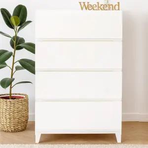 보노하우스 심플리 550 서랍장 4단 와이드형 인테리어 수납장