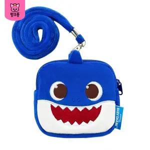 [핑크퐁] 아기상어 아빠상어 사각 목걸이 동전지갑