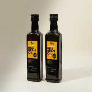 [무료배송] 프리미엄 리지현미유 500ml 2병 / 리지 전용 보틀커버 1개 제공  / 쌀눈유 미강유