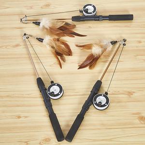 가또나인 고양이 길이 조절 깃털 낚시대