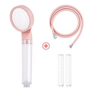 샤워기세트 셀프리빙 컬러 필터샤워기+PVC 호스+필터 2P 수압상승 꼬임,물때방지