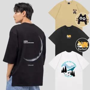 [40%즉시할인] 엘런아시 신상 리버풀/7부/오버핏 반팔 티셔츠 외 80종 남녀공용 빅사이즈 4XL까지 면티