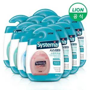 [라이온]시스테마 스펀지 치실 40m x 10개