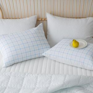 [벨로코]플레인 체크 여름 베개커버 40x60 2장