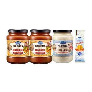 폰타나 파스타소스, 볼로네제, 430g, 2개 + 머쉬룸크림, 430g, 1개 + 이탈리아 캄파니아 스파게티 500g,1개