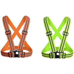 (포워드테크)야광 안전조끼 반사띠 작업 신호수 형광조끼 X반도 반사팔찌 팔밴드 교통 안전용품