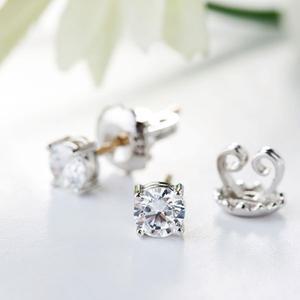 당일제작 예쁜 엑설런트컷 1부 2부 3부 천연 다이아몬드 귀걸이