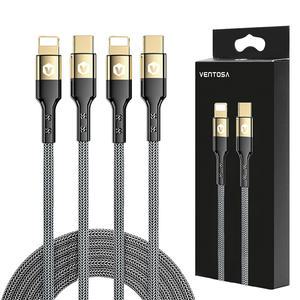 벤토사 C to 8 PD 고속 충전 데이터 전송 케이블 CT82P, 2개입