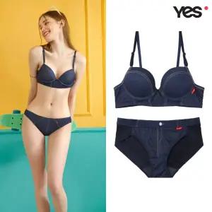 [롯데백화점]예스 유니크 데님 헴팬티 세트 YSWBZ401YSWPZ402